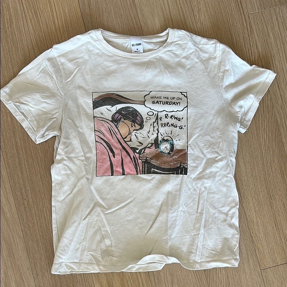 RE/DONE WOMENS CLASSIC GRAPHIC T SHIRT